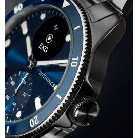Withings HWA10-Model 7-All-Int Herren-Smartwatch ScanWatch Nova 42 mm Blau
