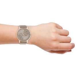 Oozoo C10811 Armbanduhr mit Lederband Ø 42 mm Taupe