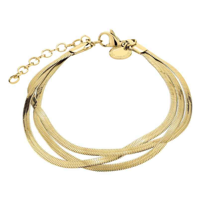 Liebeskind Berlin LJ-0720-B-20 Women's Bracelet Stainless Steel IP Gold Snake Chain 4035608758493