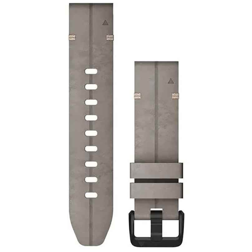 Garmin 010-12876-00 QuickFit Lederband 20 mm Schiefergrau 0753759233433