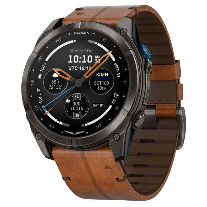 Garmin 010-03199-51 D2™ Mach 2 Pro Smartwatch AMOLED Sapphire Schwarz/Grau 0753759373252