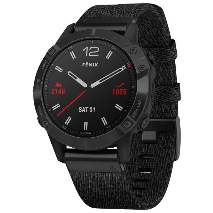 Garmin 010-02158-17 fenix 6 Sapphire Smartwatch Black/Black 0753759232818
