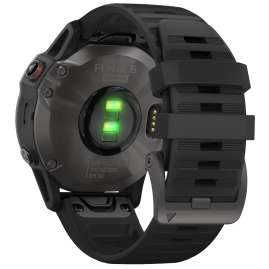 Garmin 010-02158-11 fenix 6 Saphir Smartwatch Schiefergrau/Schwarz