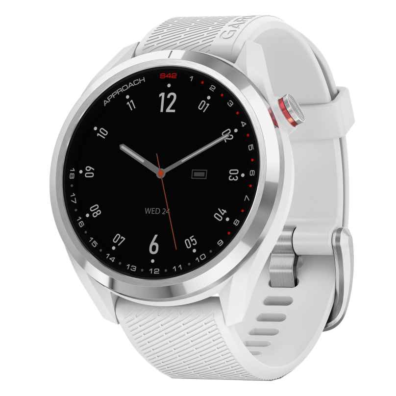 Garmin 010-02572-01 Approach S42 Golf Smartwatch Weiß/Silberfarben 0753759273095