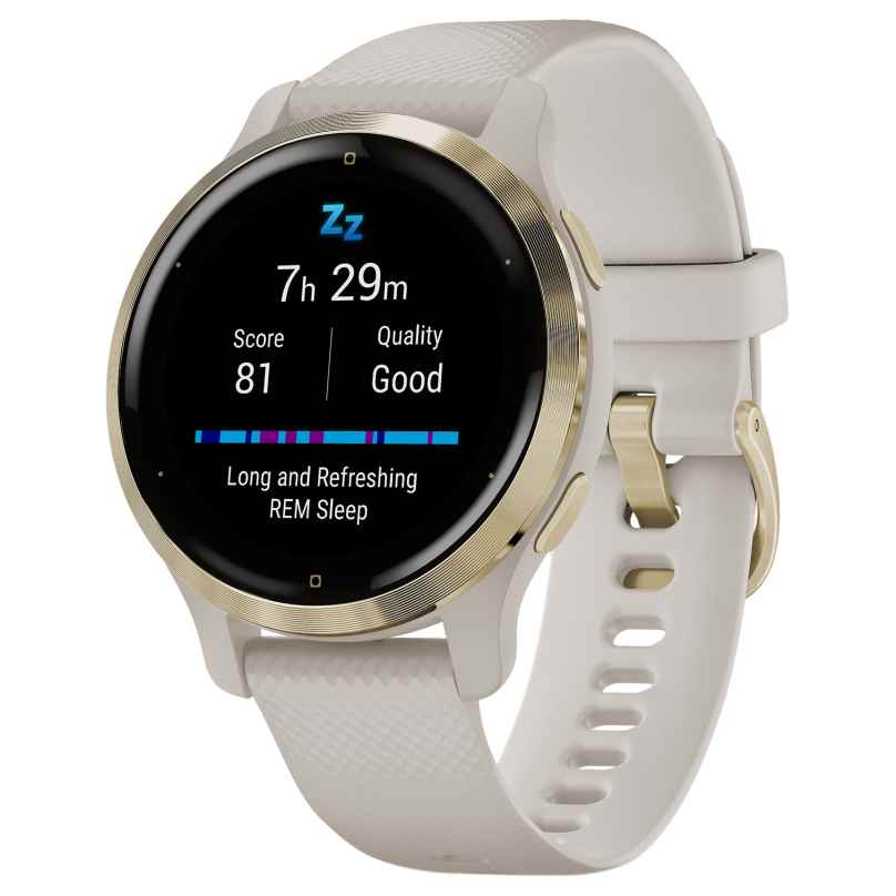Garmin 010-02429-11 Venu 2S Fitness Smartwatch Beige/Hellgoldfarben 0753759271886