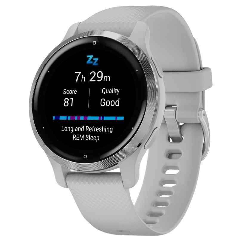 Garmin 010-02429-12 Venu 2S Fitness Smartwatch Hellgrau/Silberfarben 0753759271893