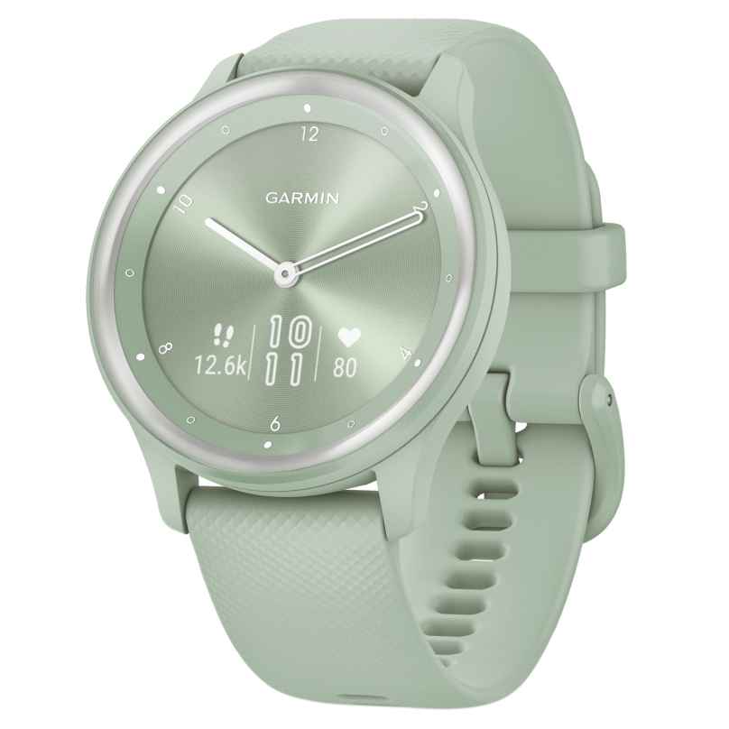 Garmin 010-02566-03 Vivomove Sport Damen-Smartwatch Mint/Silber 0753759285616