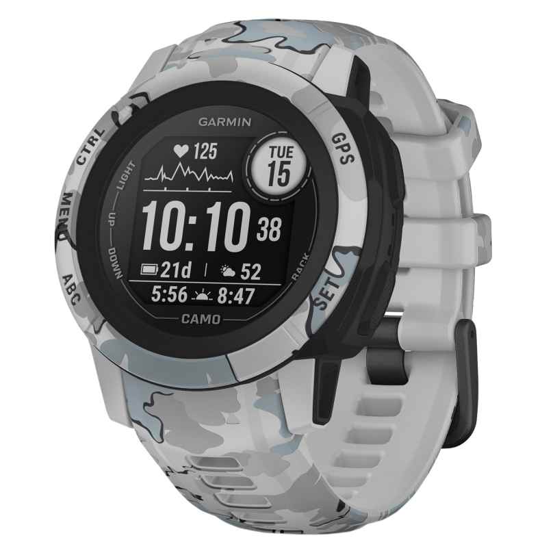 Garmin 010-02563-03 Instinct 2S Camo Edition GPS Smartwatch Camouflage Grau 0753759278656