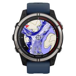 Garmin 010-02582-61 Quatix 7 Saphir Amoled Marine Smartwatch Schwarz/Titan