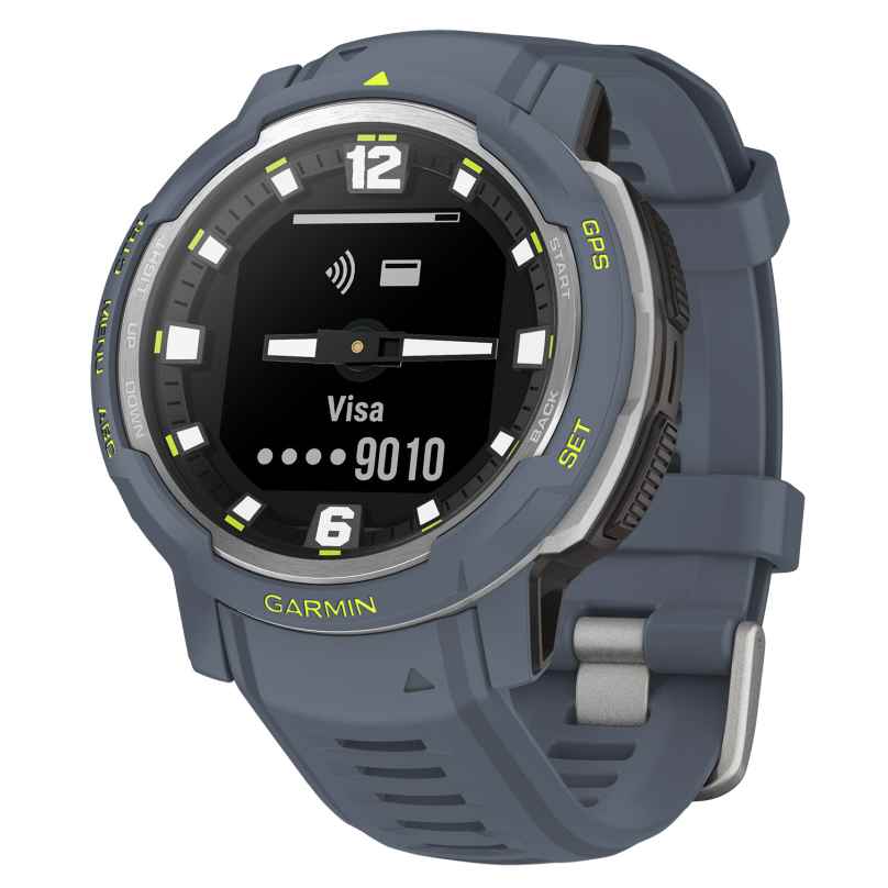 Garmin 010-02730-04 Instinct Crossover GPS Smartwatch Granitblau/Silberfarben 0753759305727