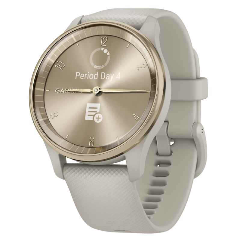 Garmin 010-02665-02 vivomove Trend Damen-Smartwatch Pastellbraun/Crèmegold 0753759309442
