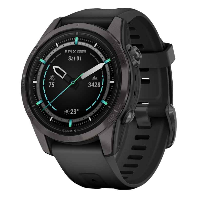Garmin 010-02802-15 epix Pro Saphir Smartwatch Carbongrau Titan DLC 42 mm 0753759318017