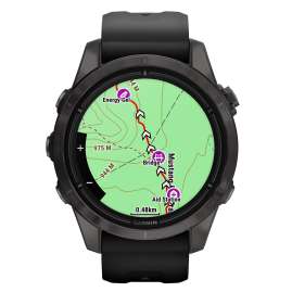 Garmin 010-02802-15 epix Pro Saphir Smartwatch Carbongrau Titan DLC 42 mm