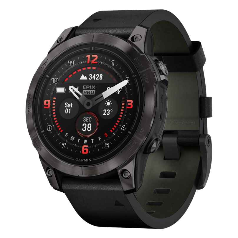Garmin 010-02803-30 epix Pro Saphir Smartwatch Carbongrau Titan DLC 47 mm 0753759318161