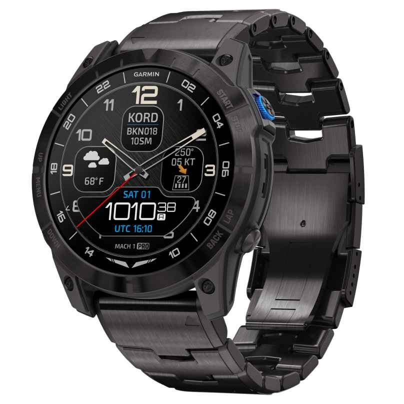 Garmin 010-02804-81 D2 Mach 1 Pro Piloten-Smartwatch Schwarz/Titan DLC 0753759331672