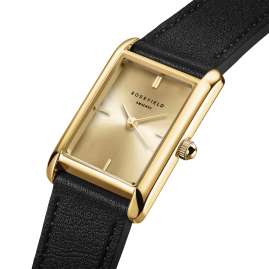 Rosefield HCBLG-H07 Women's Watch Heirloom Black/Gold Tone