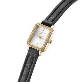Rosefield STWBLG-ST03 Damenuhr Choker Studio Schwarz/Goldfarben