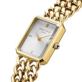 Rosefield SWGSG-O76 Damen-Armbanduhr Studio Double Chain Goldfarben