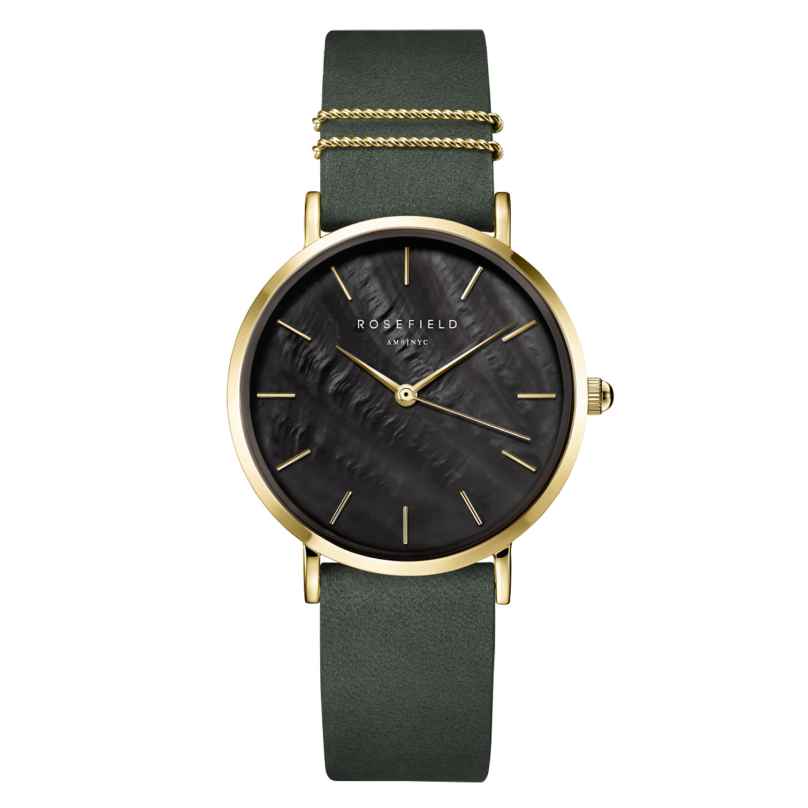 Rosefield WBFLG-W95 Damenuhr Quarz West Village Grün/Schwarz 8720246519402