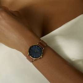 Rosefield WBCLG-W96 Ladies' Wristwatch West Village Brown/Black
