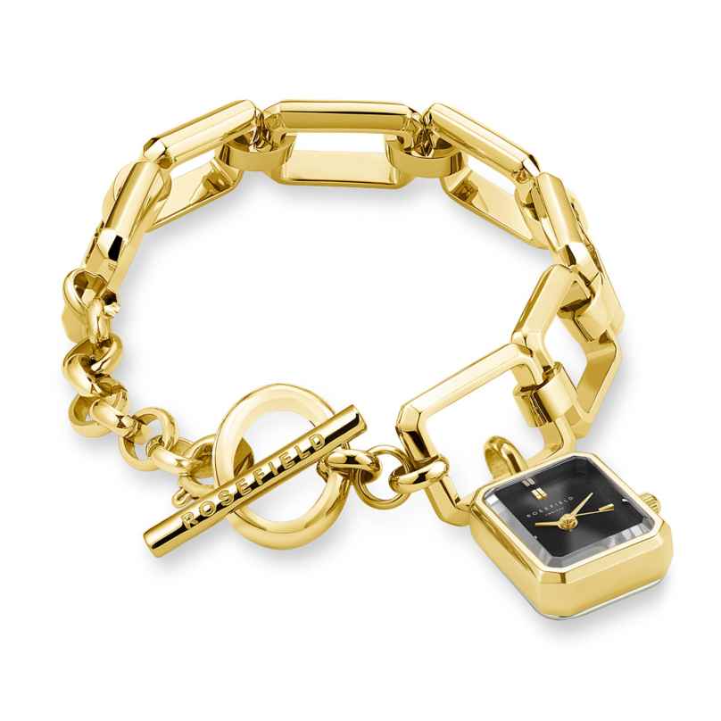 Rosefield SBGSG-O66 Schmuckuhr Studio Octagon Chain Goldfarben/Schwarz 8720246519532