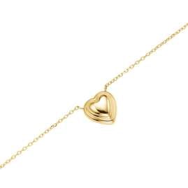 Rosefield JNPHG-J1008 Women's Necklace Puffy Heart Gold Tone