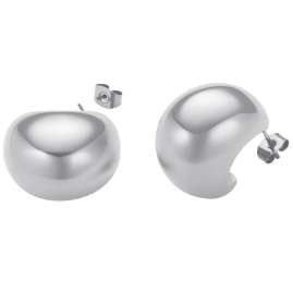 Rosefield JECMS-J982 Damen-Ohrringe Creolen Halbmond Silberfarben