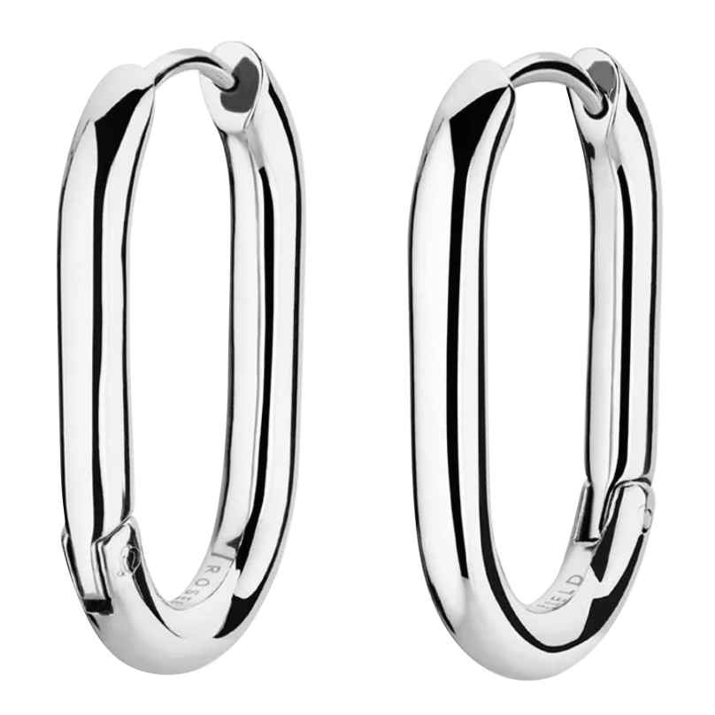 Rosefield JEOLS-J568 Damen-Ohrringe Creolen Oval Silberfarben 8720246519686
