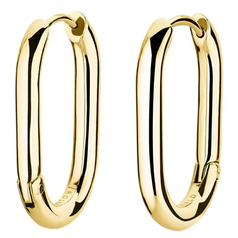 Rosefield JEOLG-J567 Damen-Ohrringe Creolen Oval Goldfarben 8720246519679