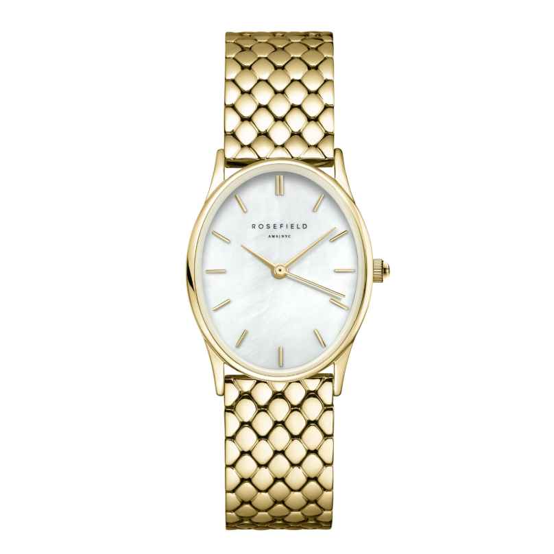Rosefield OWGSG-OV01 Women's Wristwatch Oval Gold/Mother-of-pearl 8720246511529