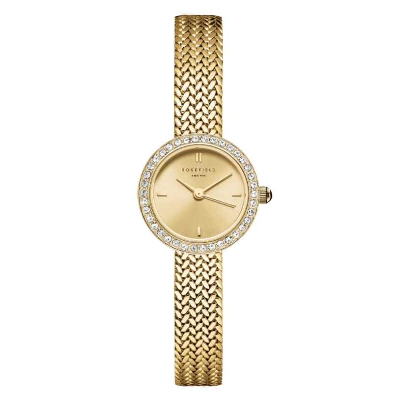 Rosefield MCGMG-M03 Women's Watch Mini Small Edit Champagne Gold Tone 8720791526863