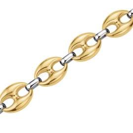Rosefield JBCDD-J1053 Women's Bracelet Coffee Bean Duo-Tone