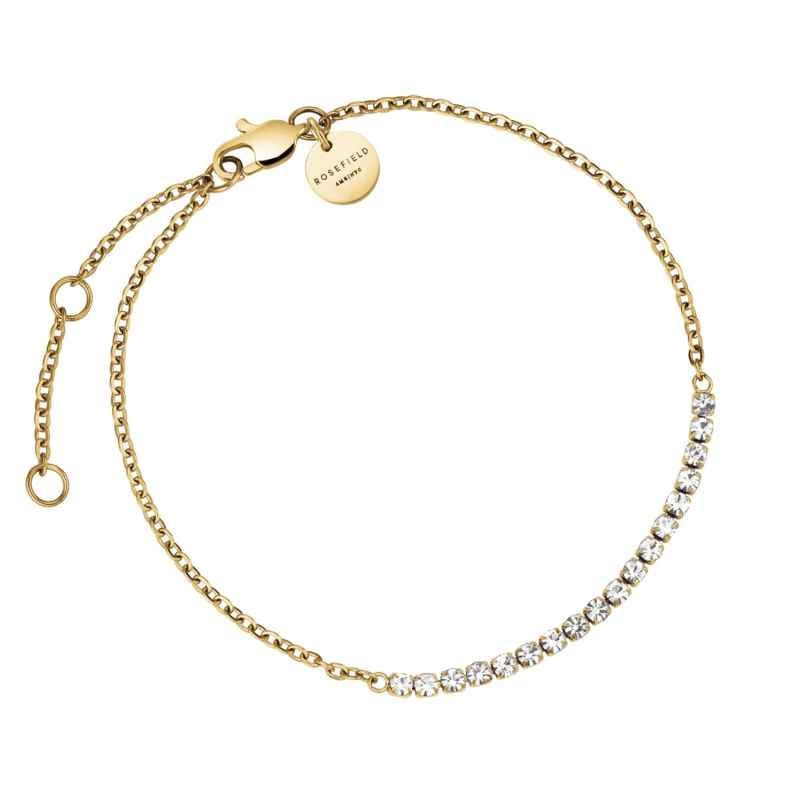 Rosefield JBTCG-J904 Damen-Armband Tennisarmband Goldfarben Kristall 8720791525941