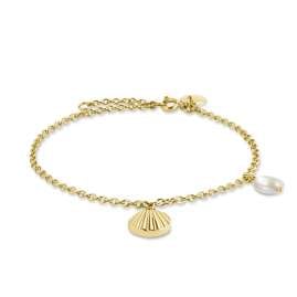 Rosefield JSPBRG-J163 Women's Bracelet Gold Tone Shell & Pearl
