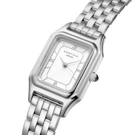 Rosefield OCWSSS-OC02 Women's Watch Quartz Ivy Silver Tone/White