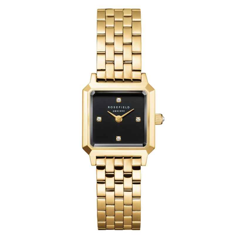Rosefield BBGSG-B08 Women's Wristwatch Boxelle Gold Tone/Black 8721292000760