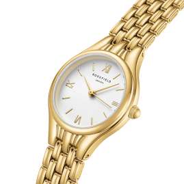 Rosefield MUWGSG-MU01 Damen-Armbanduhr Quarz Muse Goldfarben