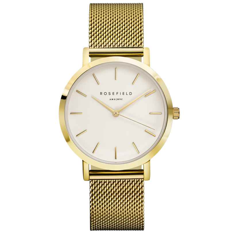Rosefield MWG-M41 Women's Watch Mercer Gold Tone Mesh 8719324227193