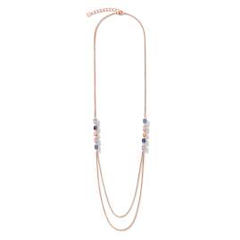 Coeur de Lion 5053/10-0700 Ladies Necklace Stainless Steel Blue / Rose