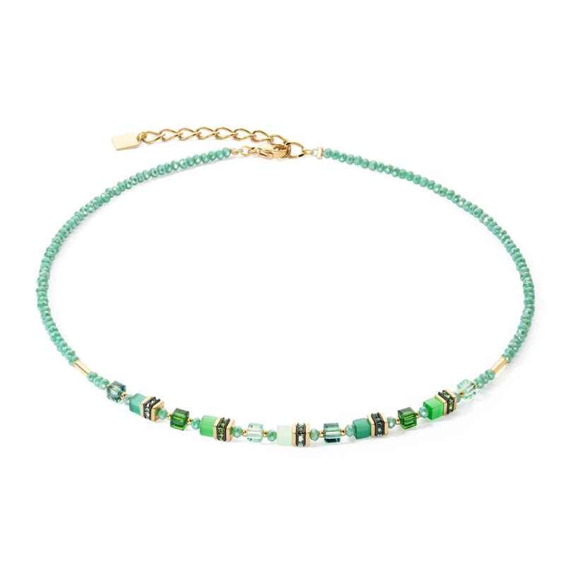 Coeur de Lion 4565/10-0500 Women's Necklace Mini Cubes green 4251588332090