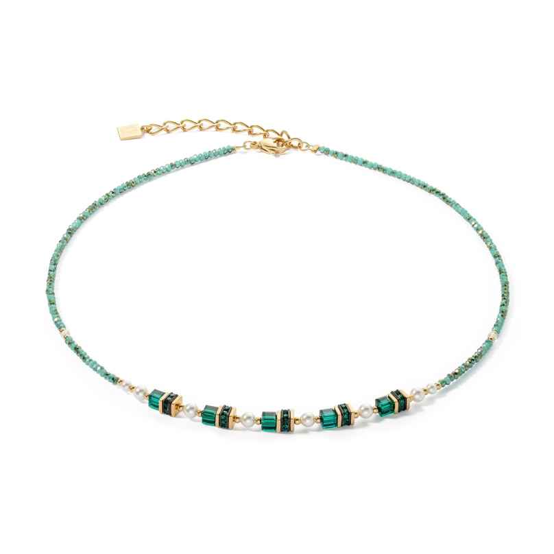 Coeur de Lion 4567/10-0500 Women's Necklace Sparkling Princess gold-green 4251588332878