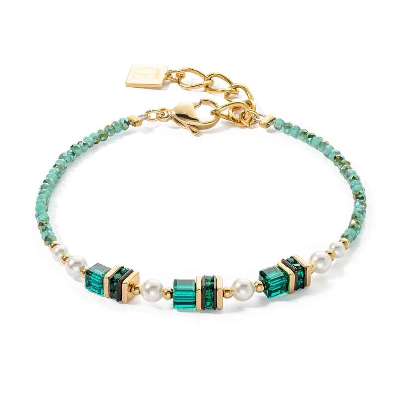 Coeur de Lion 4567/30-0500 Women's Bracelet Sparkling Princess gold-green 4251588332892