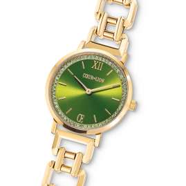Coeur de Lion 7652/74-1605 Women's Watch Sparkling green/gold