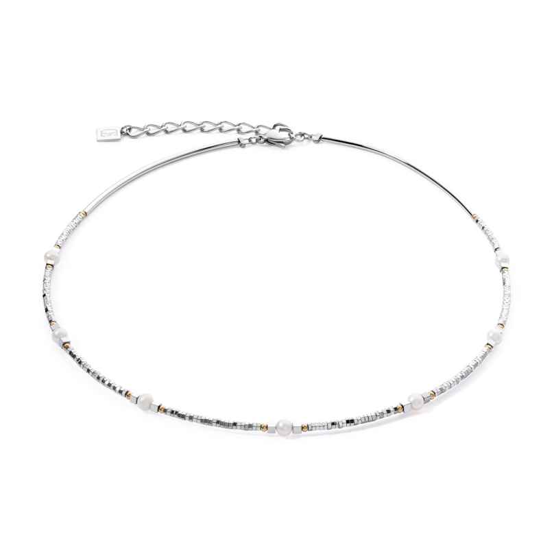 Coeur de Lion 1127/10-1417 Damen-Halskette Celestial Harmony Weiß-Silber 4251588335084