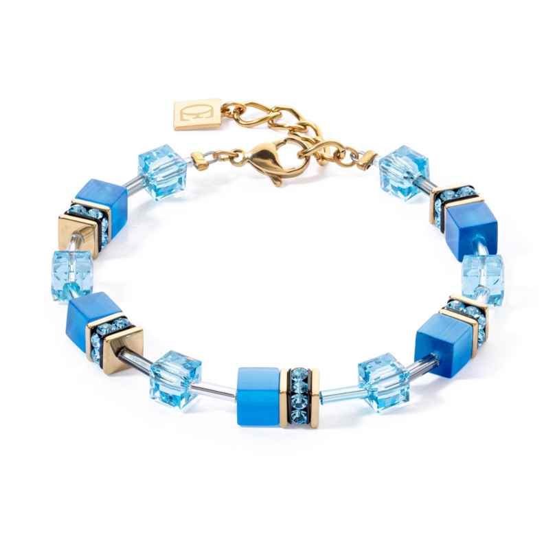 Coeur de Lion 4020/30-0600 Women's Bracelet GeoCUBE Iconic Mono Gold-Turquoise 4251588334667