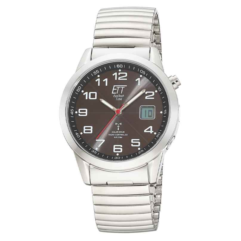 ETT Eco Tech Time EGS-11712-22Z Funk-Solar Herren-Armbanduhr Gobi mit Zugband 4260736036155