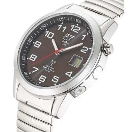ETT Eco Tech Time EGS-11712-22Z Funk-Solar Herren-Armbanduhr Gobi mit Zugband