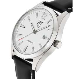 ETT Eco Tech Time EGS-40406-11L Herrenuhr Automatik Motion Drive Leder Schwarz