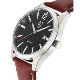 ETT Eco Tech Time EGS-40407-21L Herrenuhr Automatik Motion Drive Leder Braun