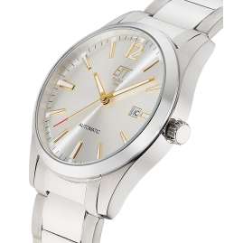 ETT Eco Tech Time EGS-40408-11M Herren-Armbanduhr Automatik Motion Drive Zweifarbig